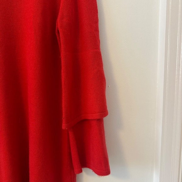 NWT Sail to Sable Red Bell Sleeve Sweater Dress | Size Large - Picture 2 of 9